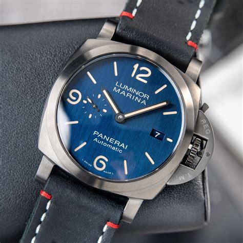 Panerai Luminor Marina Titanio/DLC Bucherer BLUE .